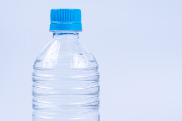 Mineral water in a plastic bottle