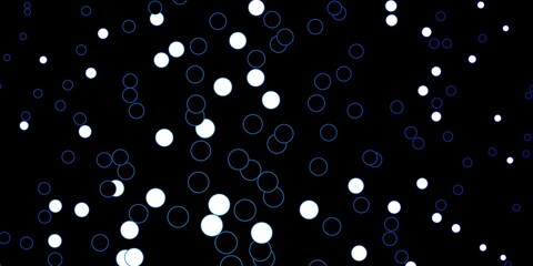Dark BLUE vector pattern with spheres.