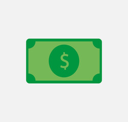 icon of a dollar. the symbol for money