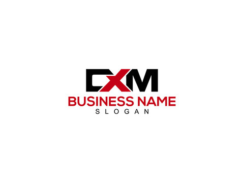 Creative CXM logo Letter Vector Stock