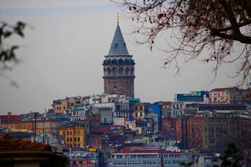 Fototapeta premium The Galata Tower in Istanbul Turkey 