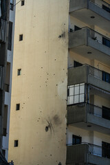 Lebanon destruction of a Palestinian camp in the north in the winter of 2020 in the mountains