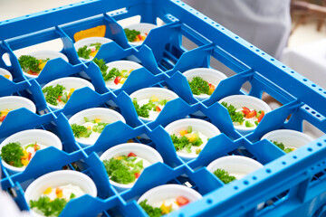 Catering Buffet mit vegetarischen Essen auf einer Veranstaltung