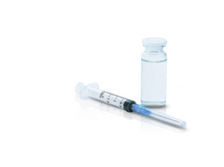 Coronavirus vaccination, medical safety measures, vaccine, syringe, doctor