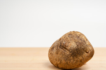 Japanese mushrooms on a cutting board