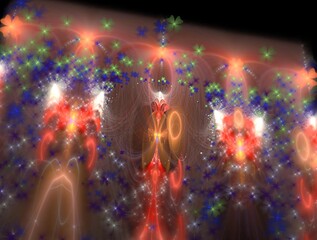 Imaginatory fractal background Image