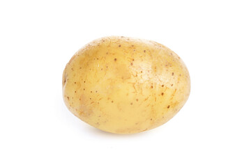 Raw potato isolated on white background