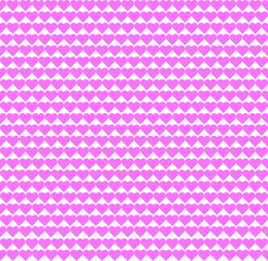 Pink hearts pattern isolates on white background.
