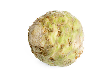 Celery root isolated on white background