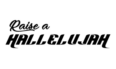 Hallelujah text Design, Typography for print or use as poster, card, Tattoo or T Shirt 