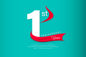 First Year Anniversary Celebration Design