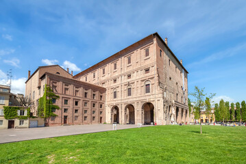 Fototapeta na wymiar Parma, Italy. View of Palazzo della Pilotta - 16th-century palace complex in historical centre of the city