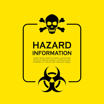 Hazardous materials information, text box design