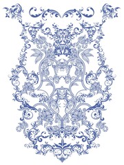 decorative abstract floral pattern  