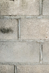 Brick walls used to make fences for houses.