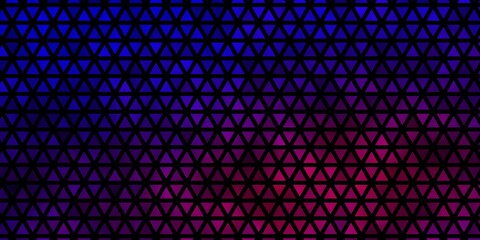 Light Blue, Red vector background with polygonal style.