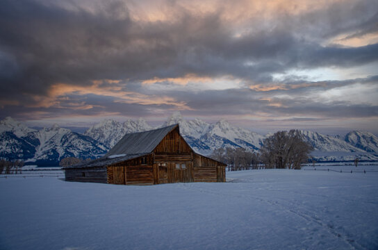 Sunset On Mormon Row