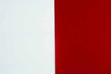 Rectangular white-red background for writing text.