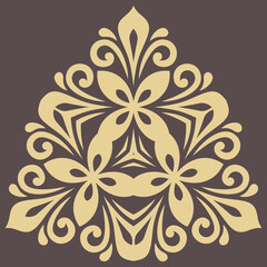 Elegant vintage vector ornament in classic style. Abstract traditional pattern with oriental elements. Classic vintage pattern
