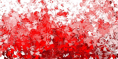 Dark red vector texture with random triangles.