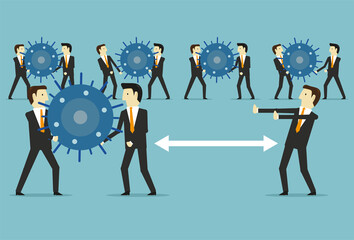 Spaced distance reduces the risk of contracting disease