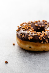 donut with chocolate icing
