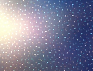 Holographic glitter sparkles on glowing blue background. Holidays abstract illustration.