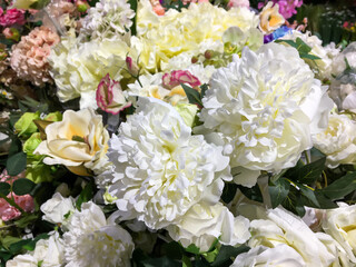 Flowers in a flower shop for sale