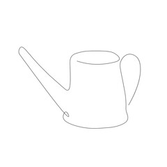 Water can on white background, vector illustration