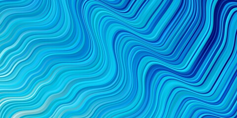 Light BLUE vector background with curves.