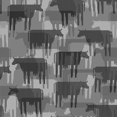 Cow pattern seamless. Baby fabric texture. vector background