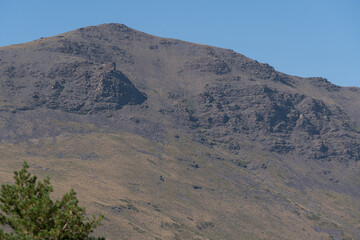 steep mountain in Sierra Nevada