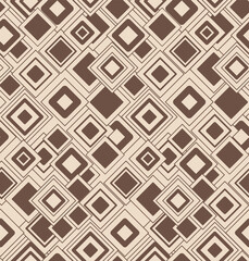 Japanese Tribal Overlap Square Vector Seamless Pattern