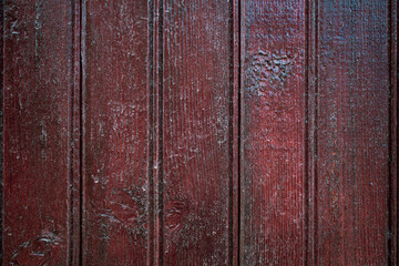 Old red wood front grunge surface vintage texture wall. Wood texture background