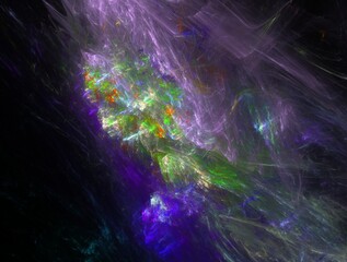 Imaginatory fractal background Image