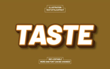 Taste Text Style Effect
