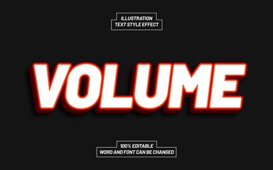 Volume Text Style Effect