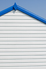 Beach hut white wall
