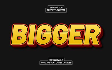 Bigger Text Style Effect