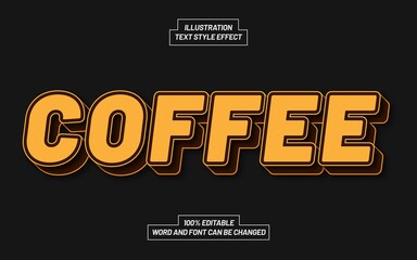 Coffee Text Style Effect