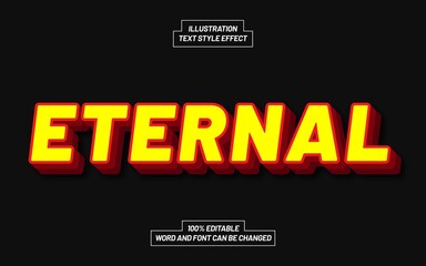 Obraz premium Eternal Text Style Effect