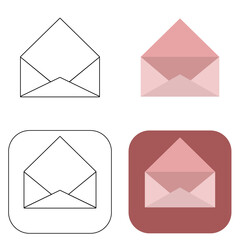 set of icons mail for web app