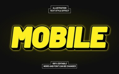 Mobile Text Style Effect