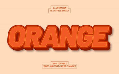 Orange Text Style Effect