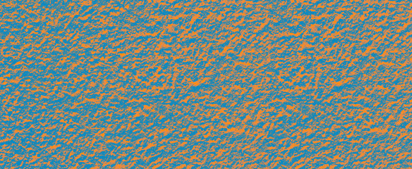 Blue orange background, abstract ripples.