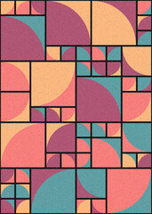 Abstract Geometric Pattern generative computational art illustration