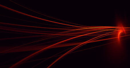 3D rendering abstract multicolor fractal light background