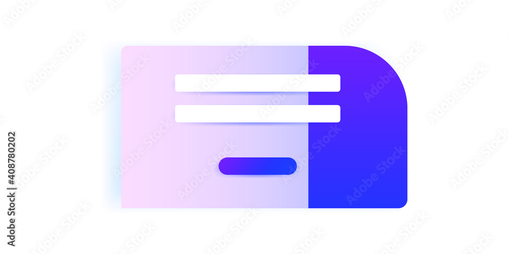Poster pop-up window. user help online. registration and login forms page. modern blank template vector ill