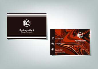 Splash Abstract Background. Business Card Design Template.