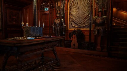 inside the armoury room interior